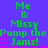 Green text "Me & Missy Pump the Jamz!" repeated in two on purple background with pink horizontal bars, static image