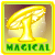 Animated contact sheet of a yellow mushroom-shaped icon with