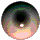 Animated sequence of a stylized eye with shifting pupil position and subtle color variations across frames.