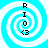 Four identical spiral icons with blue and white swirls, each displaying vertical text 'RIO' above a stylized 'C3' symbol.