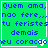 Green background with blue pixelated text reading "Quem ama, nao fere... tu feristes demais eu coracao" and a white heart symbol in the center.