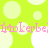 Animated pattern of light green and white circles on a bright lime background with repeating pink text.