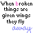 repeated text phrases with color variations in the word 'wings' and a signature below, displayed across multiple