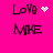 A bright pink background displays four 'LOVE ME' text icons with pixelated white heart or star animations, arranged in a