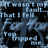 Pixelated static image with blue and black tones showing partial text fragments including 'that I'll', 'for', and 'pop' against a dark background.