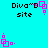 Pixelated cyan background with black text and pink geometric shapes in four repeated positions.