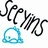 Four color variations of the word 'Seyms' with a bell icon below each, arranged in a on white background