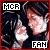 Static pixelated icon featuring a person with dark hair and red accents, framed by bold text "MCR" top-left and "FAN" bottom-right within a red border.