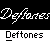 A contact sheet of 10 animated frames showing a pixelated white horse icon with text labels "Deftones" and "White Pony" on a gray background, displaying motion blur effects across the animation sequence.