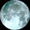 A sequence of moon phases with the word LOVE in stylized text, displayed in a against a black background