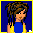A 4x3 contact sheet of a pixel-art animated icon featuring a female tennis player character in blue and yellow attire, with text variations including "Tenni," "Tenni Rabi," and "Tennis Babe" across frames.
