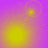 Animated sequence of yellow circular light effects on a purple gradient background with two small dots connected by lines forming partial circles.