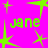 Bright pink background with scattered green starbursts and repeated 'jane' text in neon green, partially obscured by a gray rectangle.