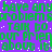 Green pixelated text on purple background repeats 'have any problems', 'TALK TO', and 'our friend about it' with white dots scattered across the image.