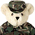 Static pixel art of a light-colored teddy bear wearing camouflage clothing and hat, positioned next to green text reading 'Original Icons .com' on dark background.