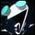 Pixelated image of a white and blue object with yellow text reading "Duh To Make Room For Tuna" on black background.