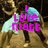 Pixelated image of two figures in brown and light blue clothing with pink text overlays reading "I love matt" and "he is my everything".