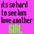 Static pixel art icon with purple text on bright pink background and green