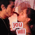 Animated icon shows a couple kissing with text overlays, transitioning to a figure in a blue and white background with "always be" text, then to Winnie the Pooh with "MI AMOR <3" text.