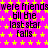 A static image with a bright pink background covered in yellow stars, displaying repeated text "were friends till the last star falls" in black pixelated font.