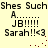 A static image with repeated text and red dot patterns on a light yellow background.