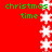 Red background with green text and white snowflakes arranged in vertical , displaying "christmas time" repeatedly