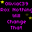 A static digital image displays repeated text in purple and yellow on a black background with a gray rectangle in the bottom-right corner.