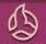 A static pixelated icon with a pink and purple color scheme featuring an abstract, interwoven knot-like shape on a solid background.