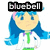 Pixelated cartoon character with blue hair and pink headband, wearing white lab coat over green shirt, standing against white background.