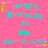 Pixelated birthday message with turquoise text on pink background, featuring 'Happy Birthday To Me March 6th' repeated three times with yellow star accents.