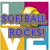 A pixelated icon shows a yellow softball over a colorful 'LOVE' background with blue text reading 'SOFTBALL ROCKS!' in the top-left view.