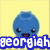 Blue rounded character with large eyes and open mouth on yellow background, text overlays in blue boxes appear/disappear across frames.