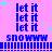 A static digital image with repeated text and star motifs on a pink background, featuring blue text elements.