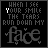 Black background with repeated text "WHEN I SEE YOUR SMILE THE TEARS RUN DOWN MY FACE" in gray, featuring animated cyan and white pixel elements.