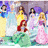 Pixelated image of Disney princesses on a pink background with text about suing Disney for making girls believe in princes.