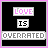 A 2x2 contact sheet of four pixel-art frames with black backgrounds, pink borders, and gray text elements showing sequential emotional phrases about love's consequences.