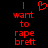 Red pixelated text on black background with a heart symbol above the left side of the text.