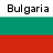 Pixelated text 'Bulgaria' above horizontal green and red stripes on a white background.