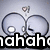 Two cartoon characters with large round heads and small bodies stand side-by-side against a light gray background, one with text overlay changing from 'haha' to 'lol'.