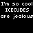 Static pixel art displays repeated text on black background with white blocky letters.