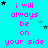 Cyan background with repeated pink text "i will always be on your side" and scattered black and cyan stars.