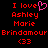 Red pixelated text on black background with pink heart symbol replacing 'I love' in left , identical right