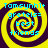 Four identical display a yellow and dark purple spiral background with cyan text reading "Tomsynh1+ greteis= best friends" in pixelated font