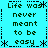 A static digital image with cyan background and dark green text arranged in a pattern, displaying repeated phrases