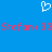 A static image with a solid blue background features a white pixelated heart symbol at the top center and red pixelated text reading "Stefon<33" repeated horizontally below.