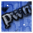 Blue pixelated background with 'PWN' text and shifting white dots in a pattern