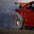 A red sports car in motion with visible smoke from the rear tire, shown across three frames of an animated contact sheet.