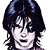 A pixelated buddy icon featuring a character with dark hair and white face paint on the left, next to green text reading "Original Icons .com" on a dark green background.