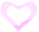 Pixelated heart-shaped icons in various colors and styles arranged in a , some with layered or gradient effects