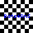 Blue text 'Bots4Rns' appears on a black-and-white checkered background with two animated patterns shifting in the upper-right and lower-right quadrants